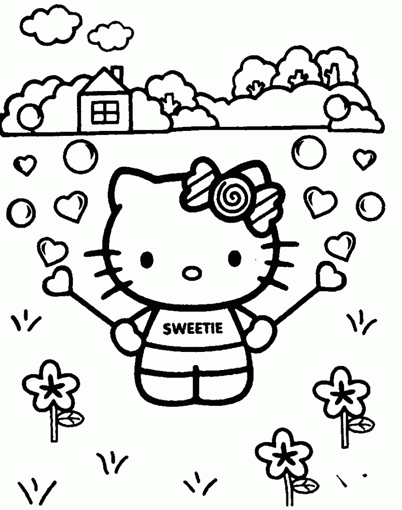 Free Printable Hello Kitty Coloring Pages For Kids - FREE Printables - Hello Kitty Printable Free
