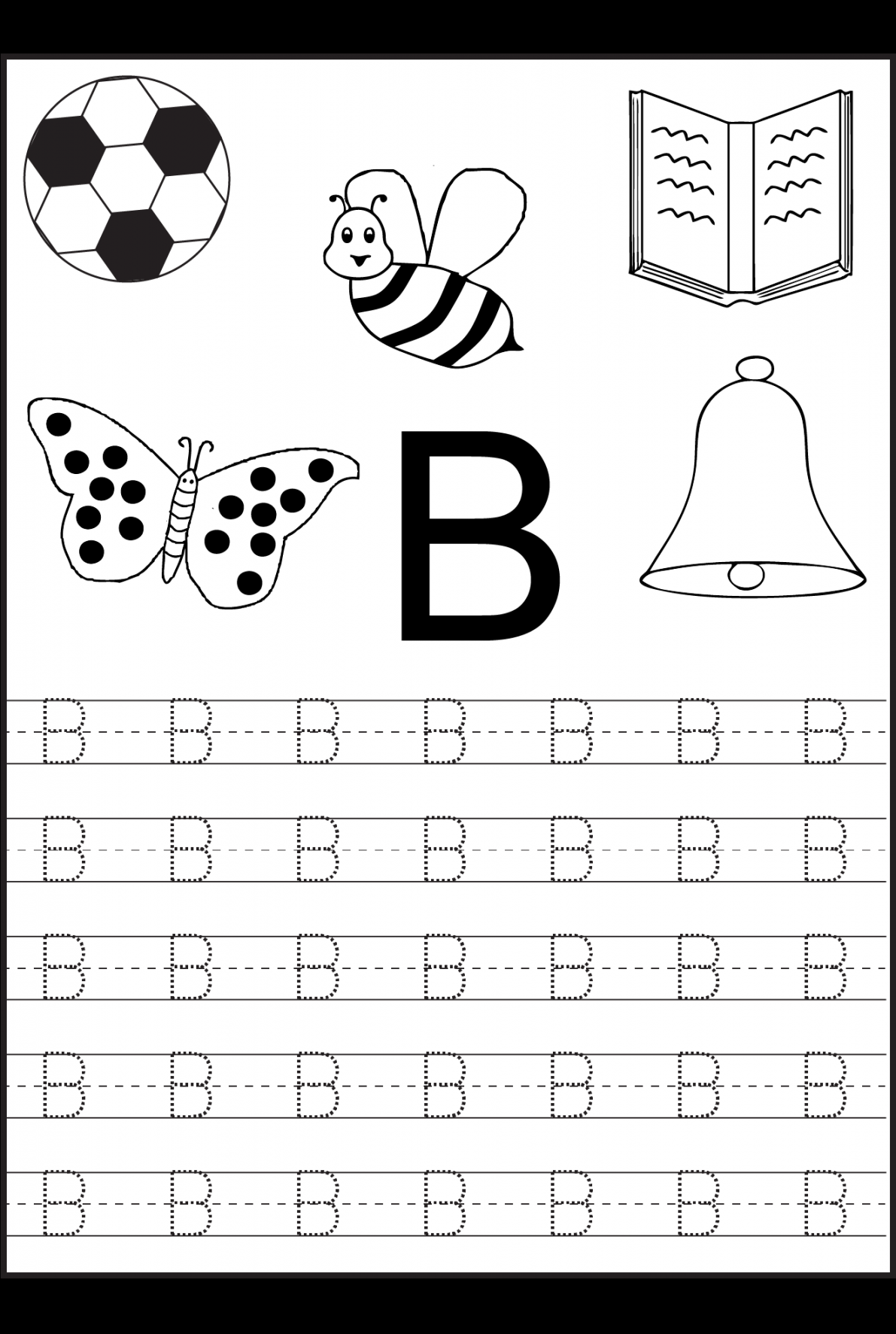 Free Printable Letter Tracing Worksheets For Kindergarten –   - FREE Printables - Free Printable Preschool Worksheets Tracing Letters