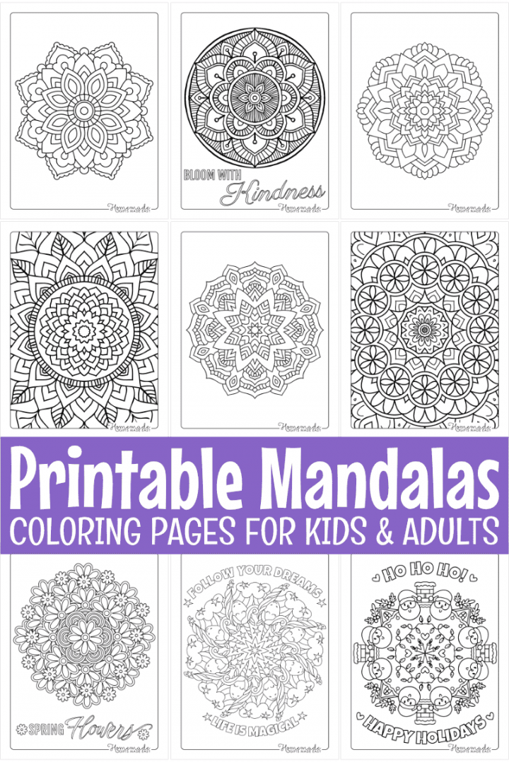 Free Printable Mandala Coloring Pages - FREE Printables - Free Printable Mandalas For Beginners