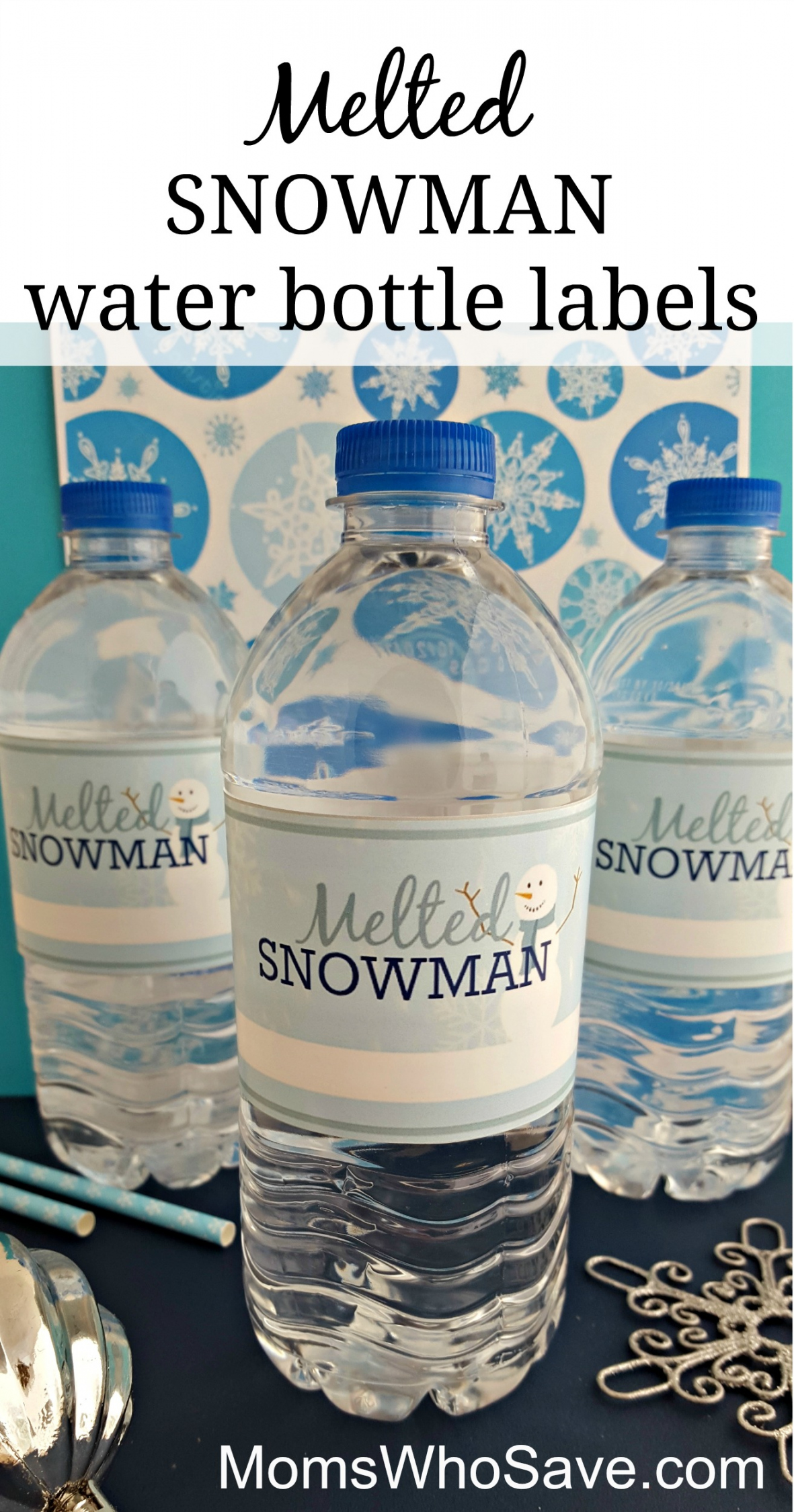 Free Printable Melted Snowman Water Bottle Labels: Easy DIY  - FREE Printables - Free Printable Water Bottle Labels
