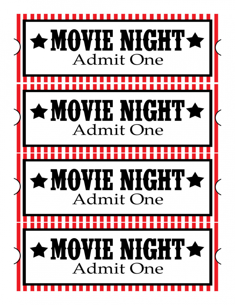 Free Printable Movie Tickets - ClipArt Best - FREE Printables - Movie Ticket Free Printable
