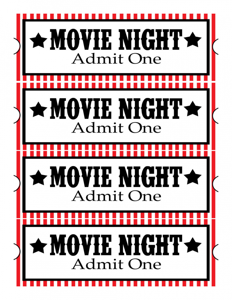 Free Printable Movie Tickets - ClipArt Best - FREE Printables - Free Movie Ticket Printable