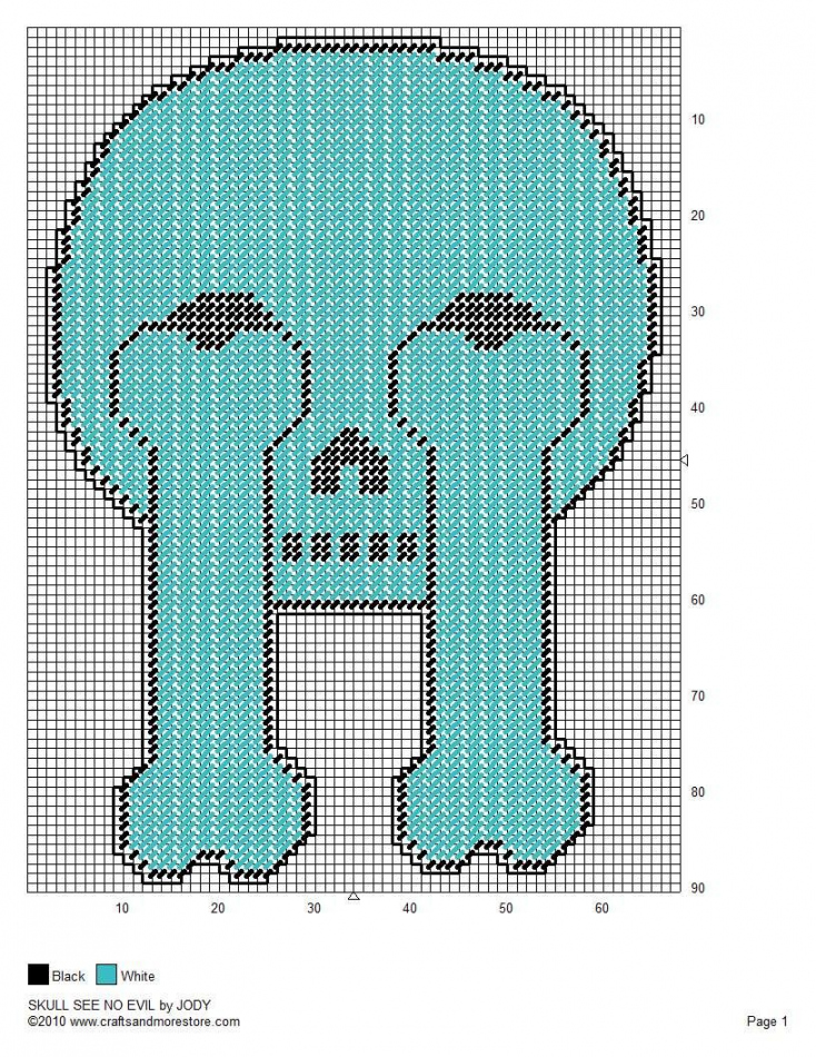 Free Printable Plastic Canvas Patterns Skulls - Printable Word  - FREE Printables - Free Printable Plastic Canvas Patterns Skulls