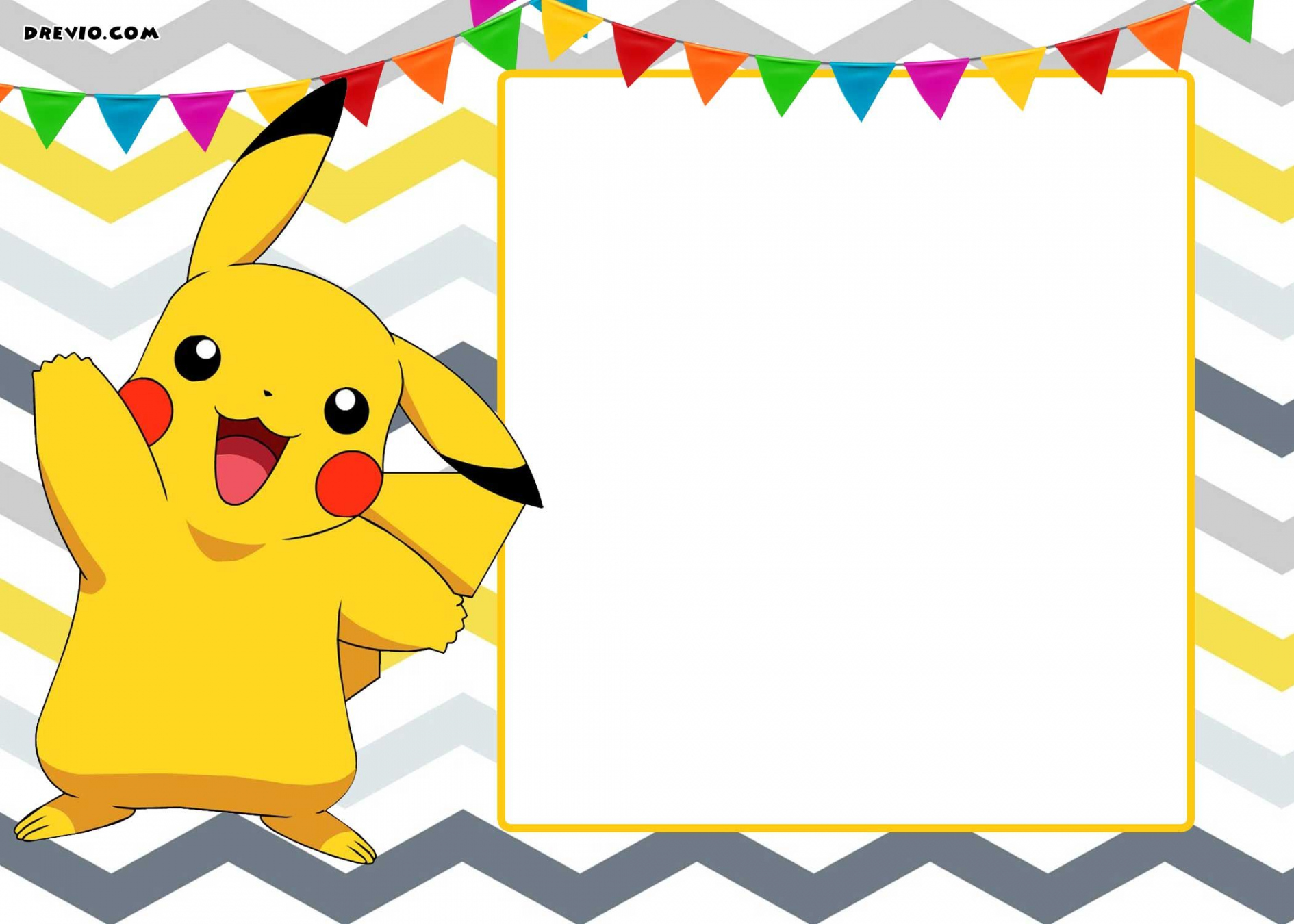 FREE Printable Pokemon Invitation Templates  Pokemon birthday  - FREE Printables - Free Printable Pokemon Invitation Template