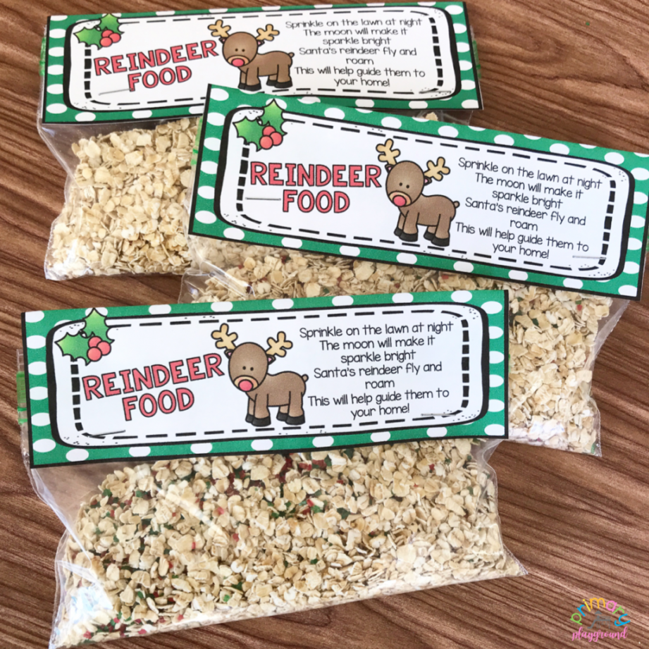 Free Printable Reindeer Food Bag Topper - Primary Playground - FREE Printables - Free Reindeer Food Printable