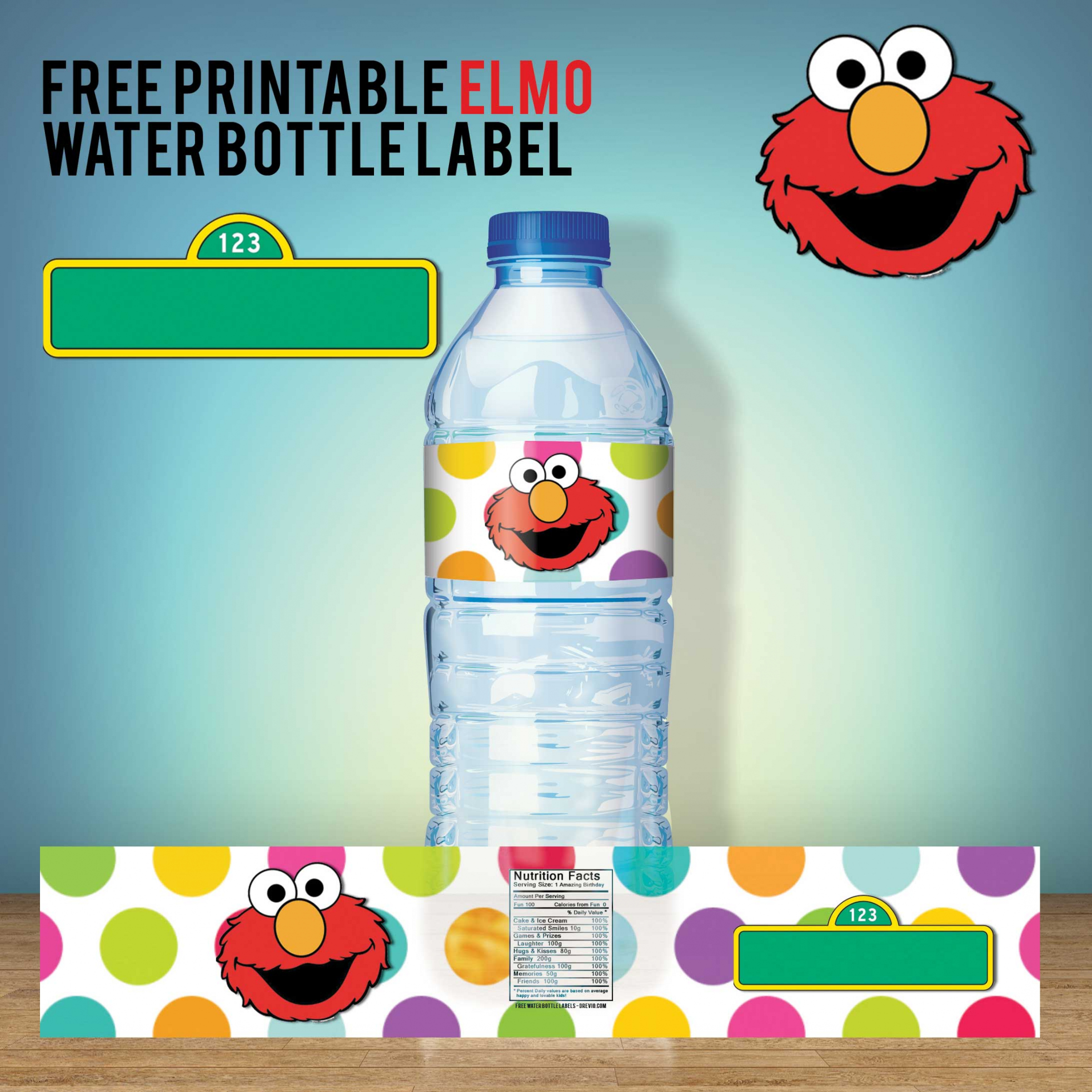FREE Printable Sesame Street Water Bottle Labels – Our Best  - FREE Printables - Labels For Water Bottles Free Printable