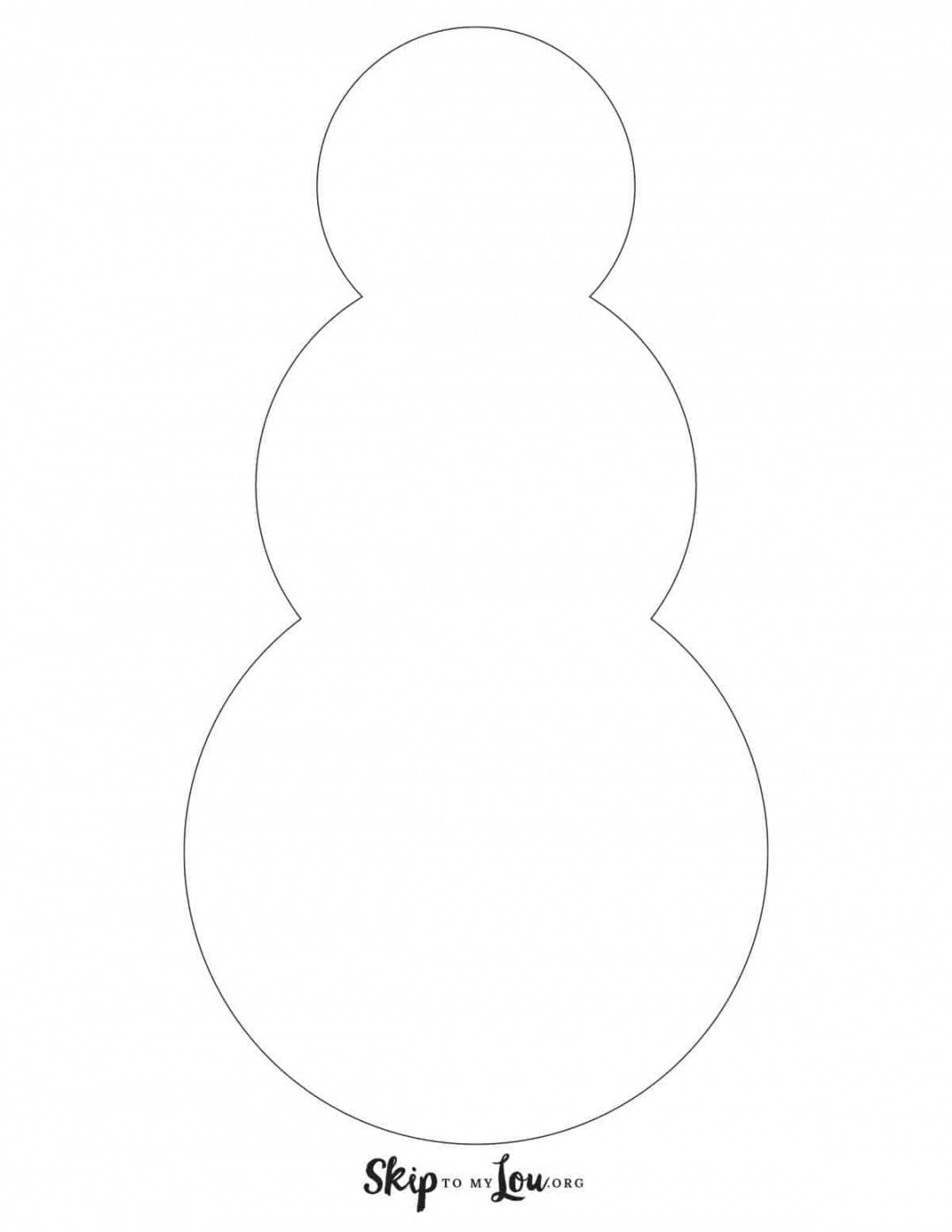 Free Printable Snowman Templates for Crafts  Skip To My Lou - FREE Printables - Snowman Template Printable Free