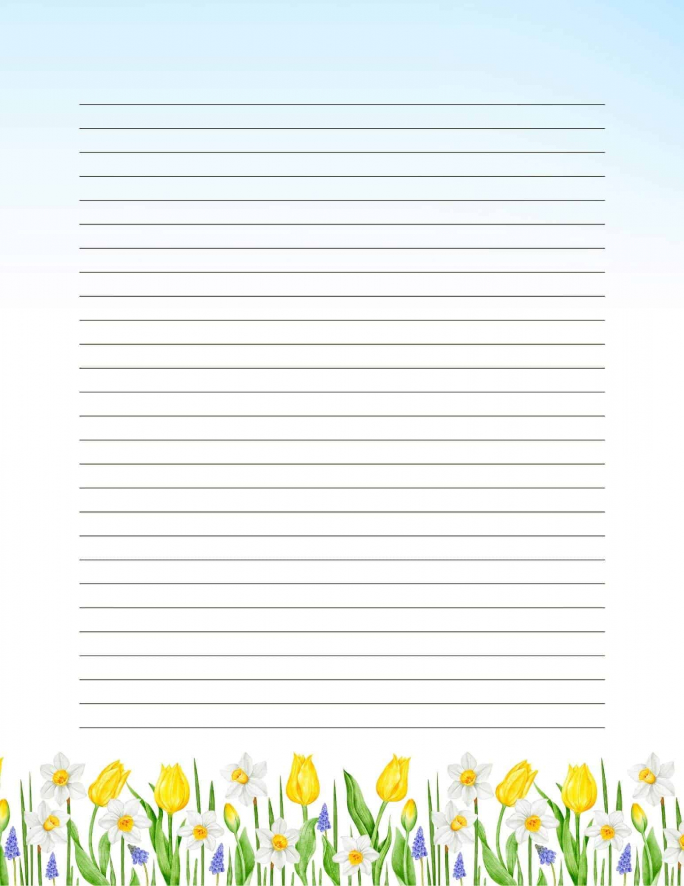 Free Printable Spring Stationery - Healthy and Lovin