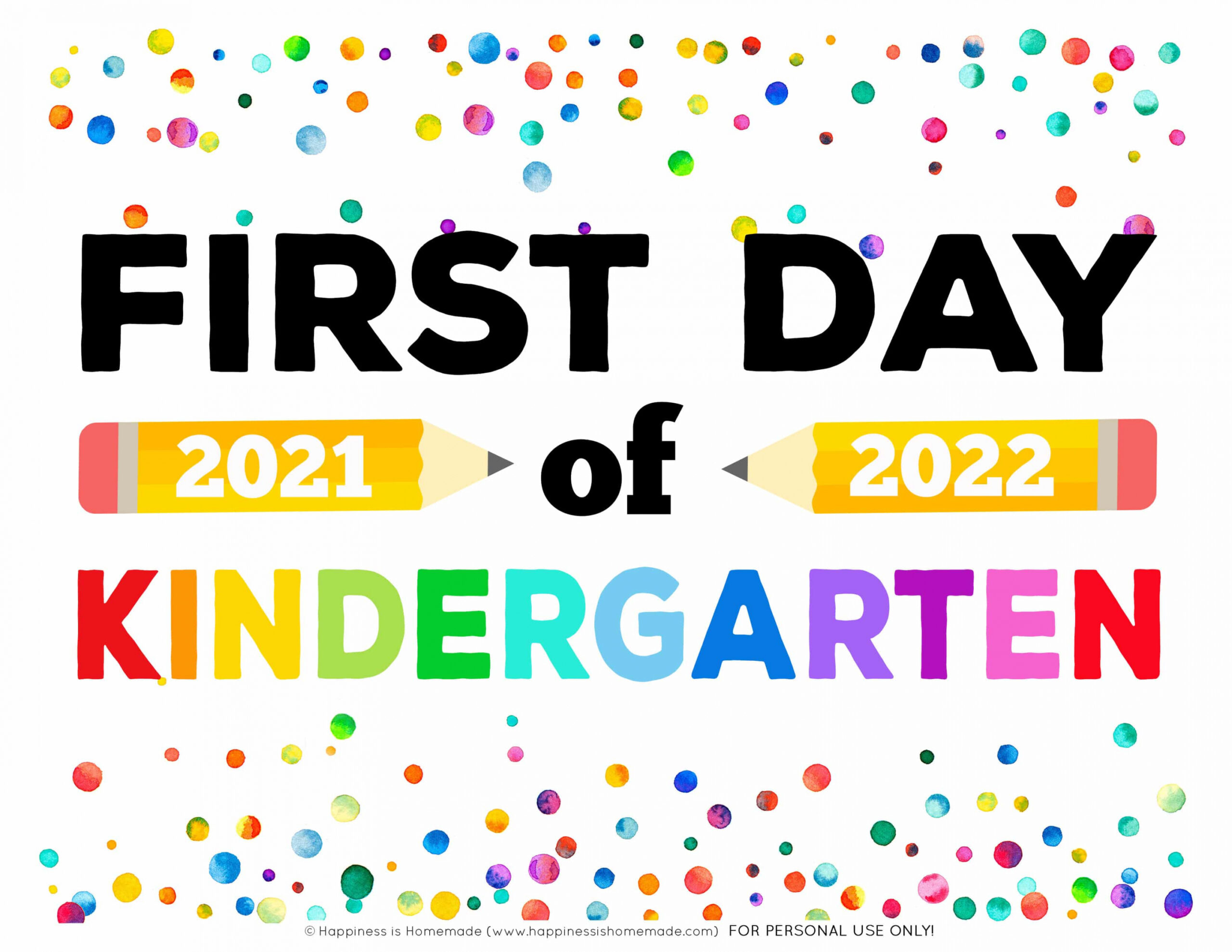 Free Printable st Day Of Kindergarten Sign - FREE Printables - First Day Of Kindergarten Free Printable