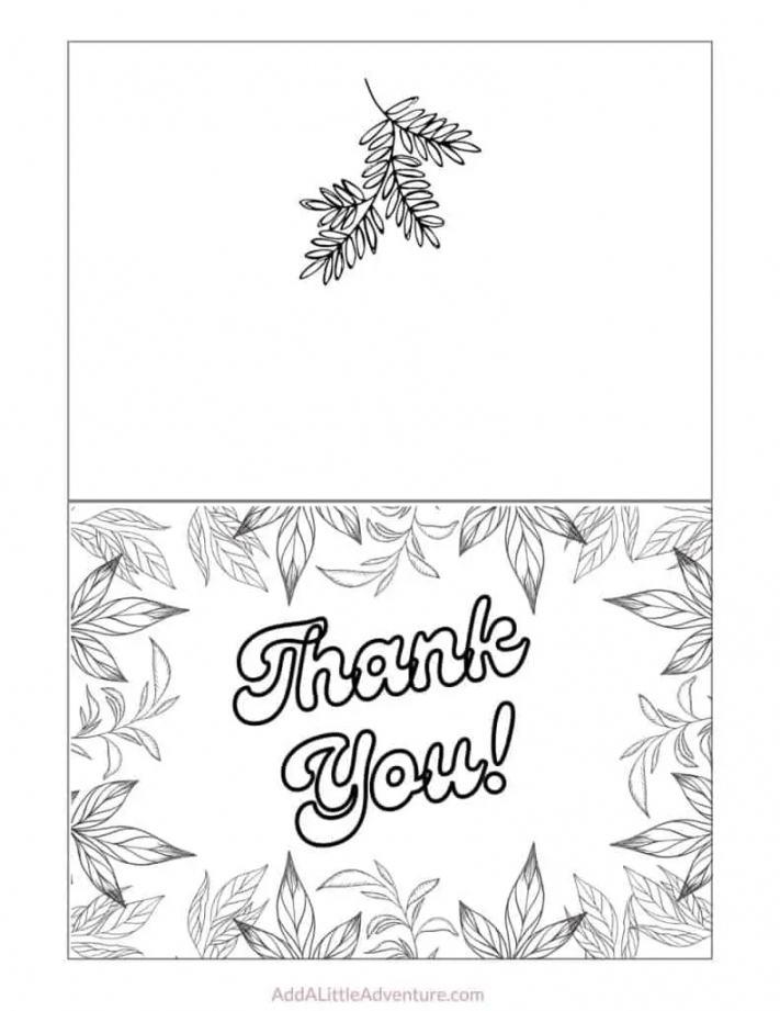 Free Printable Thank You Cards to Color - Add A Little Adventure - FREE Printables - Free Printable Thank You Cards To Color