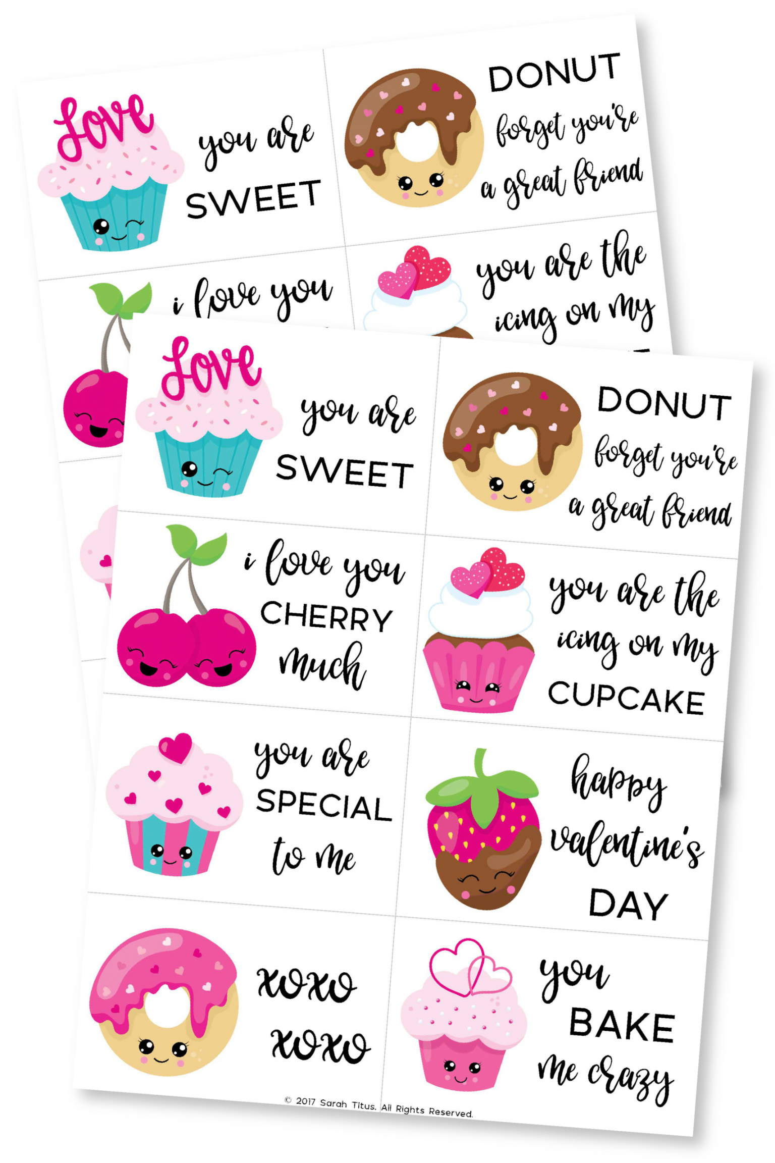 + Free Printable Valentine Cards for Kids - Sarah Titus - FREE Printables - Free Printable Valentines Day Cards For Students