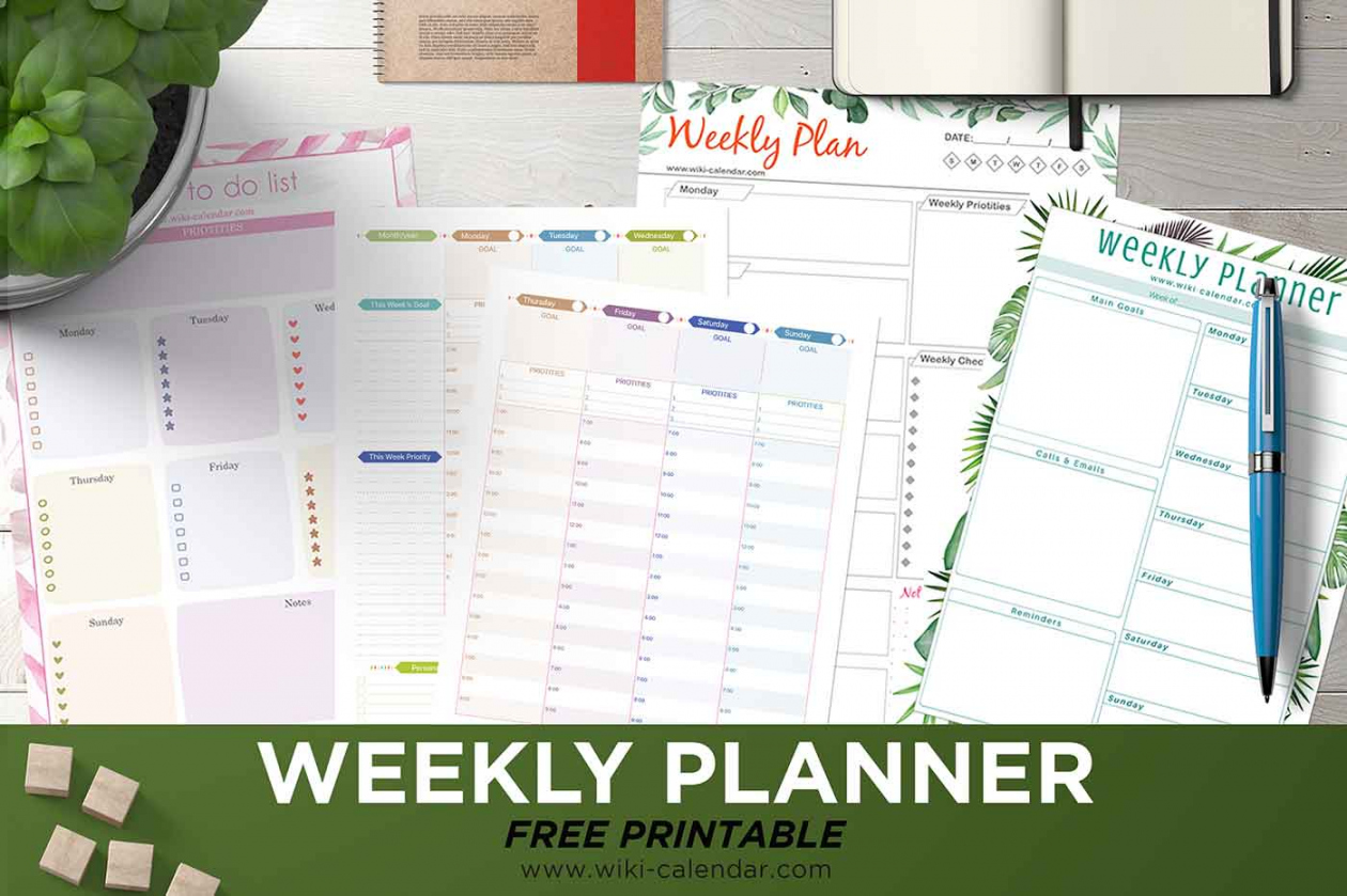Free Printable Weekly Planner for  Templates - Wiki Calendar - FREE Printables - Free Printable Weekly Planner 2023