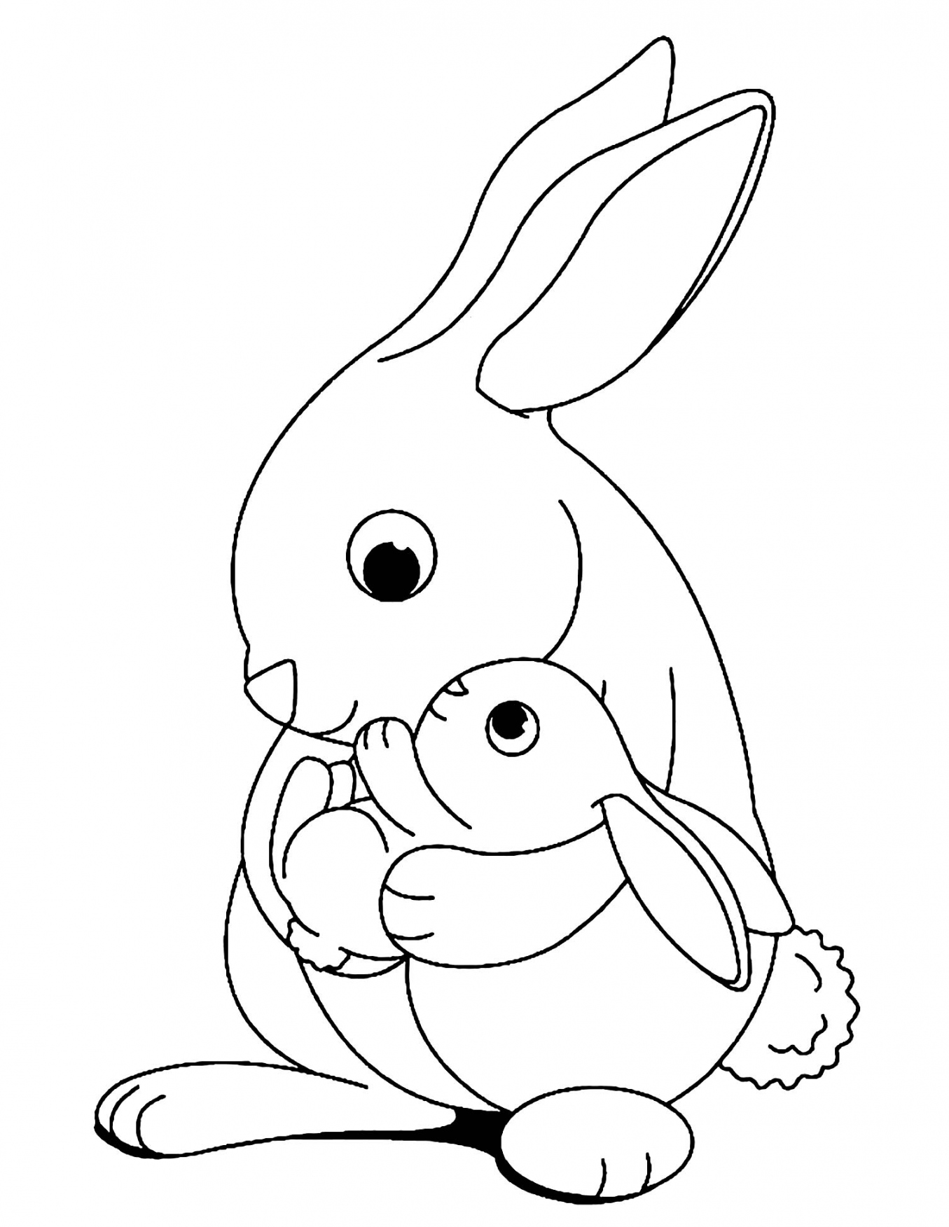 Free rabbit coloring pages to color - Rabbit Kids Coloring Pages - FREE Printables - Bunny Coloring Pages Free Printable