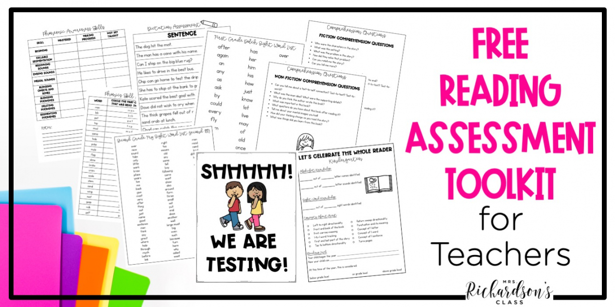 FREE Reading Assessment Tools for Teachers for Easier Testing - FREE Printables - Free Printable Grade Level Assessment Test