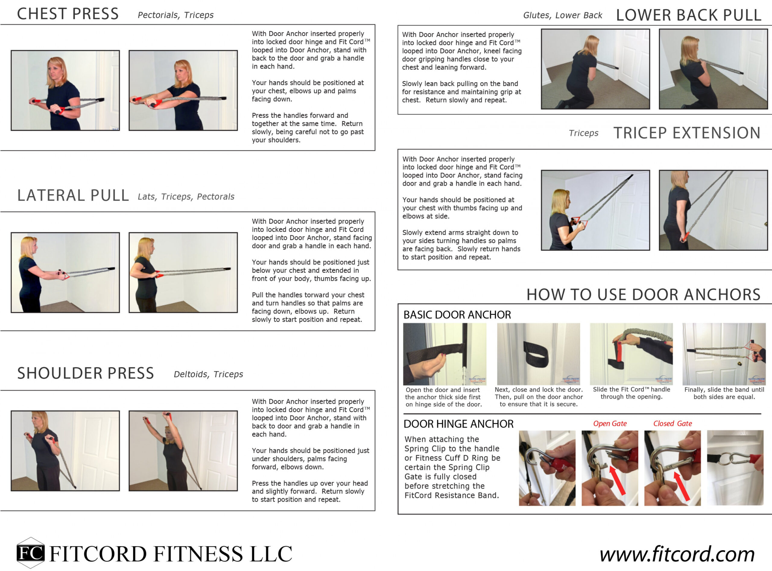 Free Resistance Band Workout Chart Guide  FitCord - FREE Printables - Free Printable Resistance Band Exercise Chart