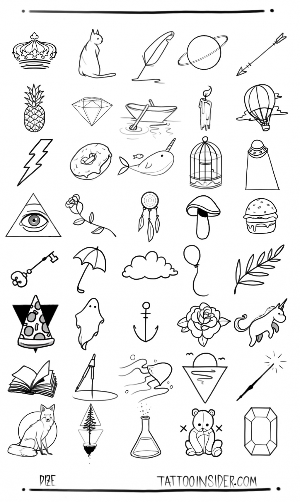 Free Small Tattoo Designs - Tattoo Insider - FREE Printables - Free Printable Tattoo Stencils Designs