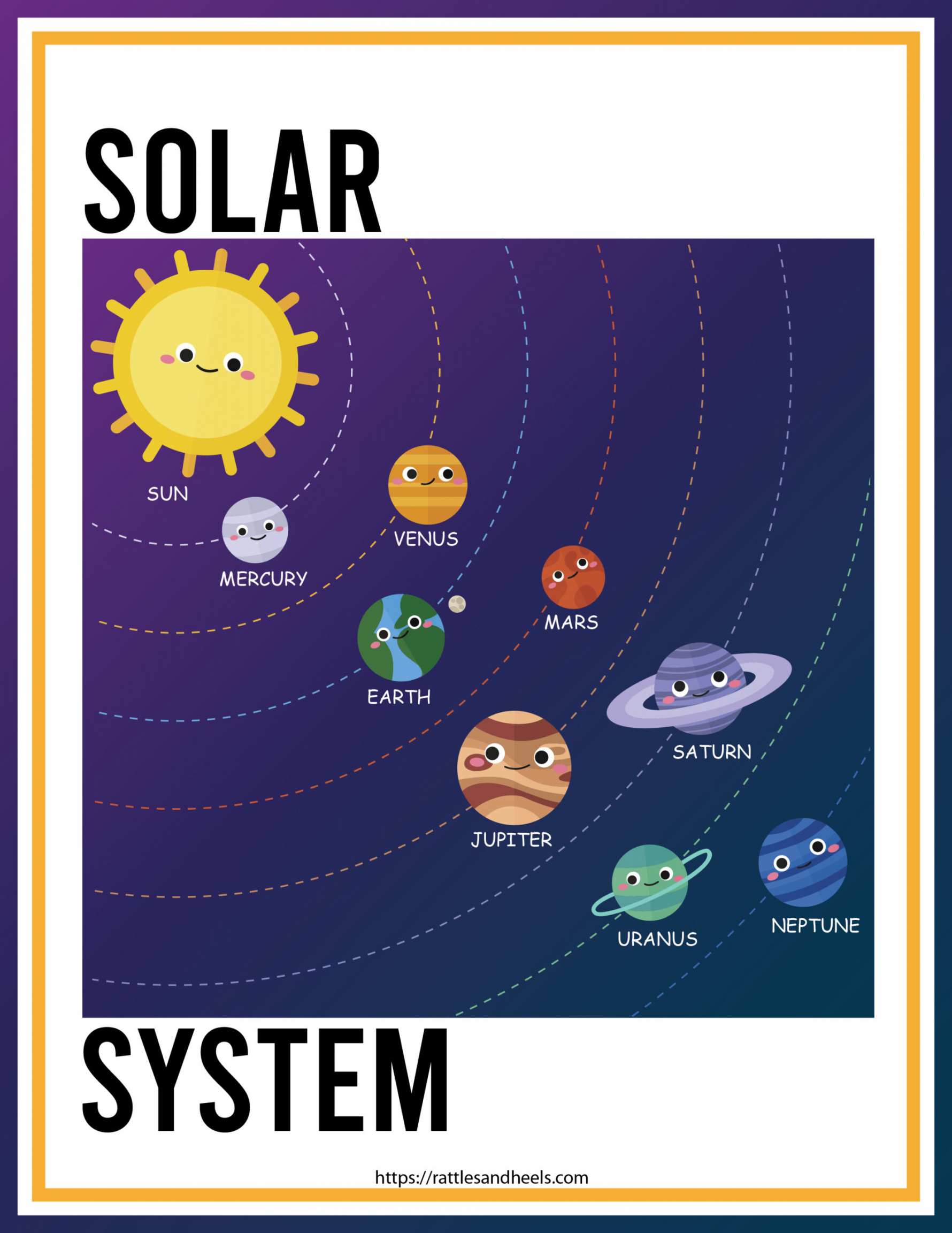 Free Solar System Worksheets for Kids - Adanna Dill - FREE Printables - Printable Free Printable Solar System Planets