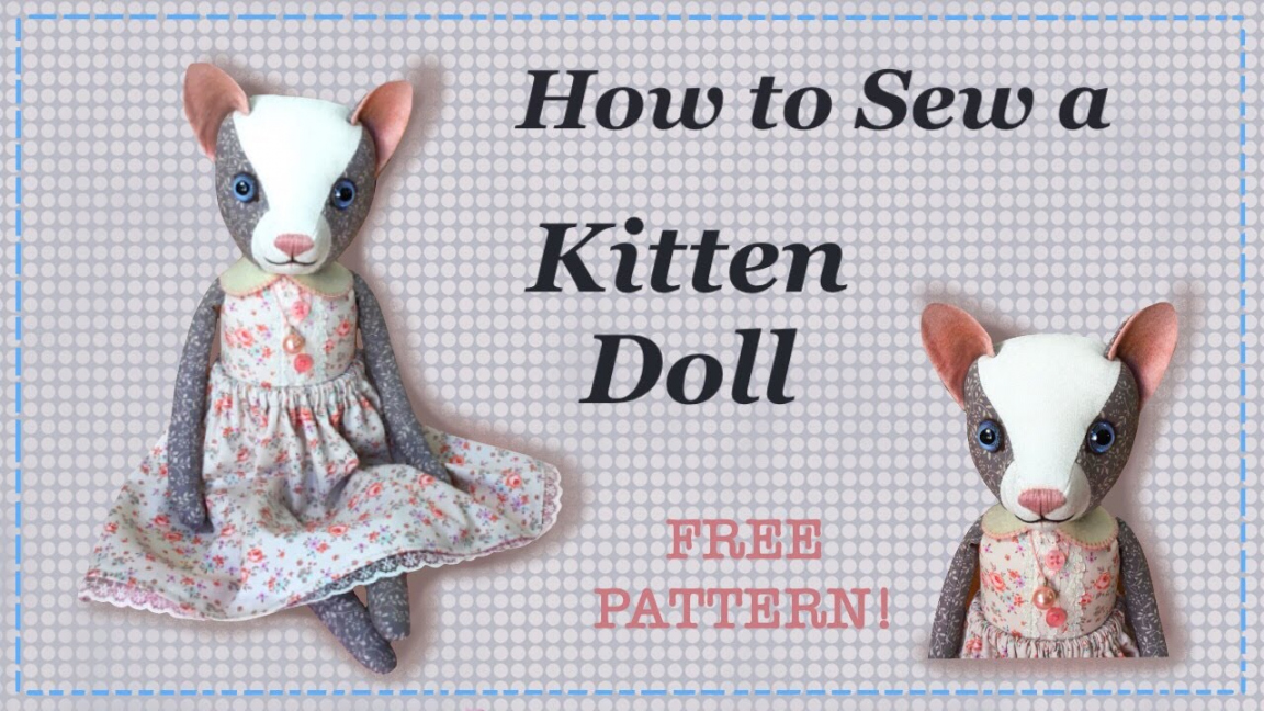+ Free Stuffed Cat Sewing Patterns - Adorable Plushies ⋆ Hello  - FREE Printables - Printable Free Cat Sewing Pattern