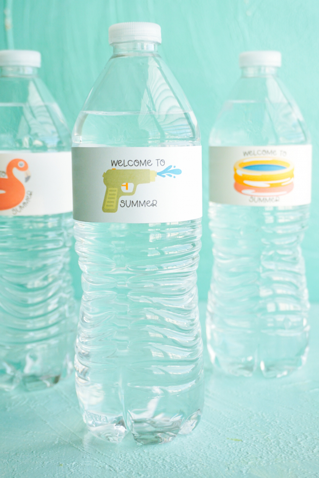 Free Summer Printables - Welcome to Summer Labels - seeLINDSAY - FREE Printables - Free Printable Water Bottle Labels