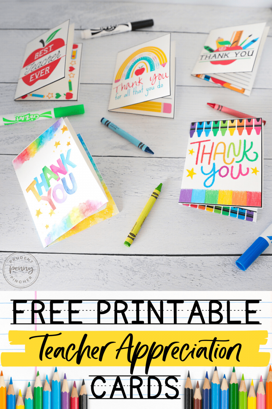 Free Teacher Appreciation Card Printables - Prudent Penny Pincher - FREE Printables - Free Printable Teacher Appreciation Cards