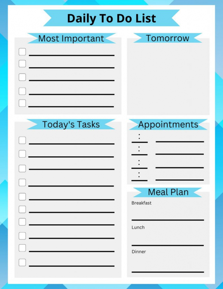 Free To Do List Printable Templates To Get You Organized  - FREE Printables - Free Printable To Do Lists To Get Organized