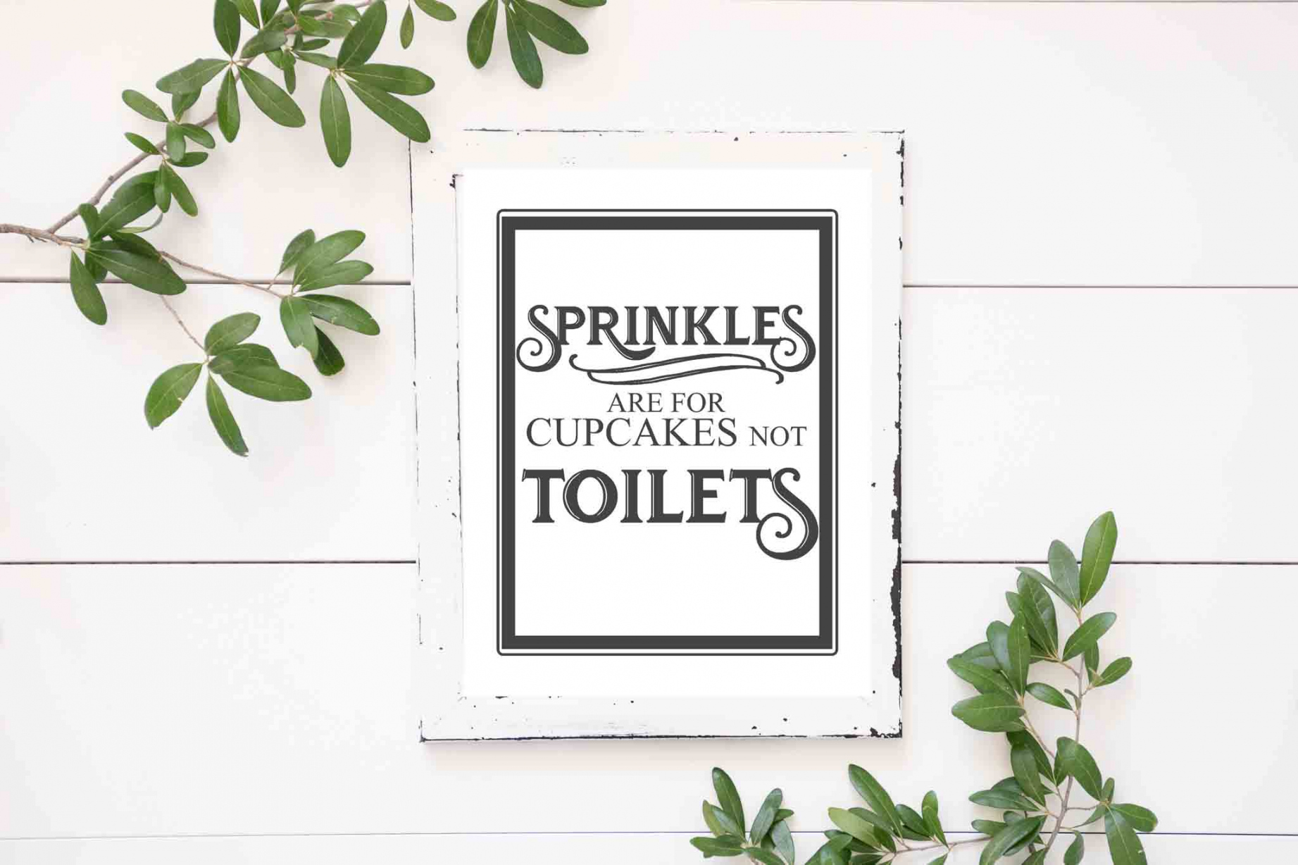 Free Vintage Bathroom Printables - The Mountain View Cottage - FREE Printables - Free Printable Vintage Bathroom Signs