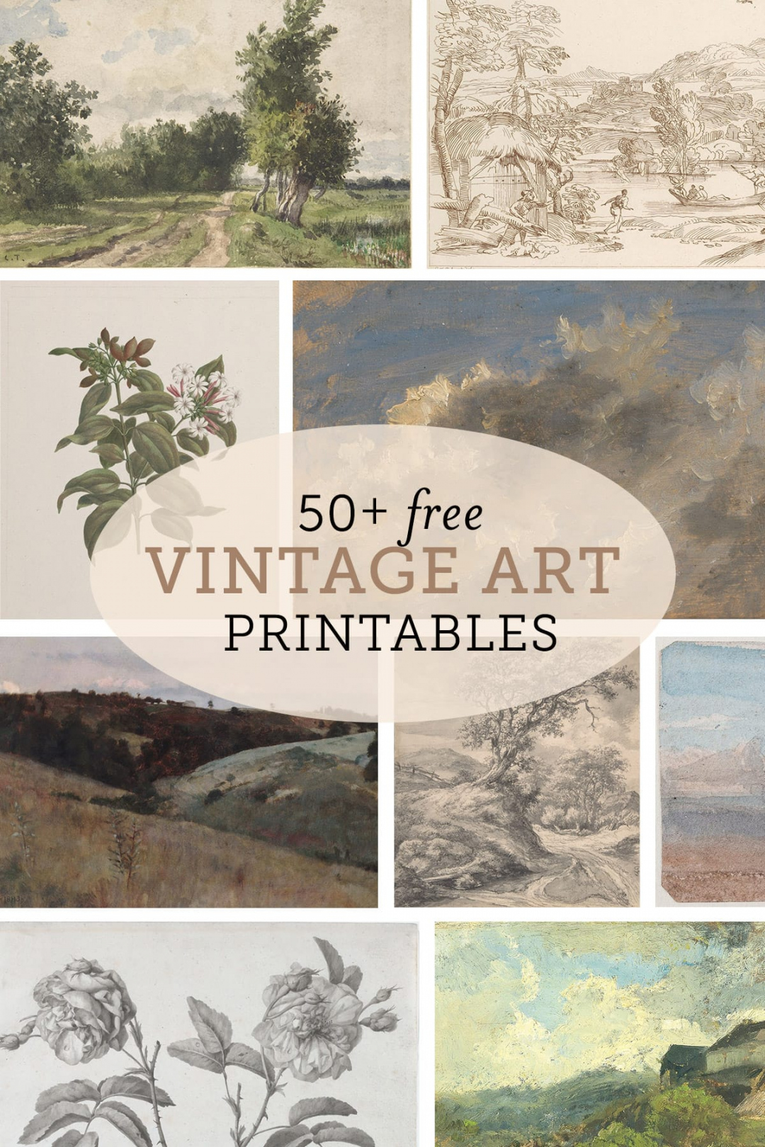 Free Vintage Printable Art Sources - Jenna Sue Design - FREE Printables - Free Printable Vintage Images