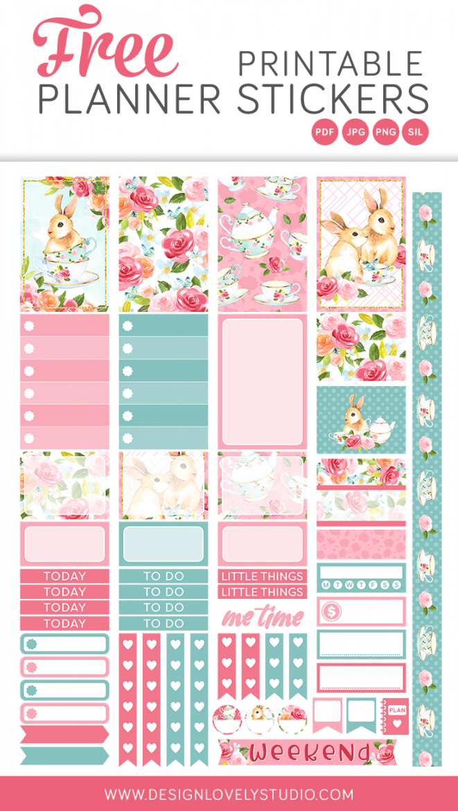 Freebie — Freebies — Design Lovely Studio - FREE Printables - Free Printable Stickers For Planners
