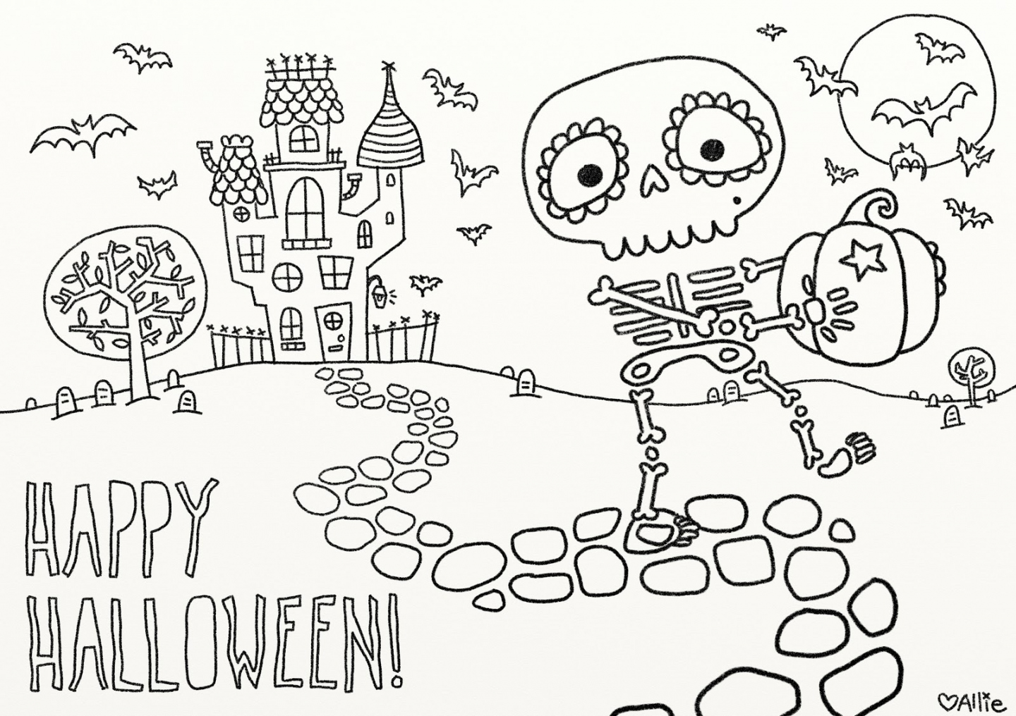 fun free printable Halloween coloring pages - FREE Printables - Free Printable Halloween Images
