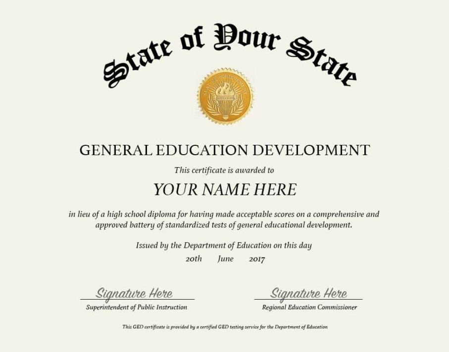 GED Diploma - FREE Printables - Printable Fake Ged Certificate For Free