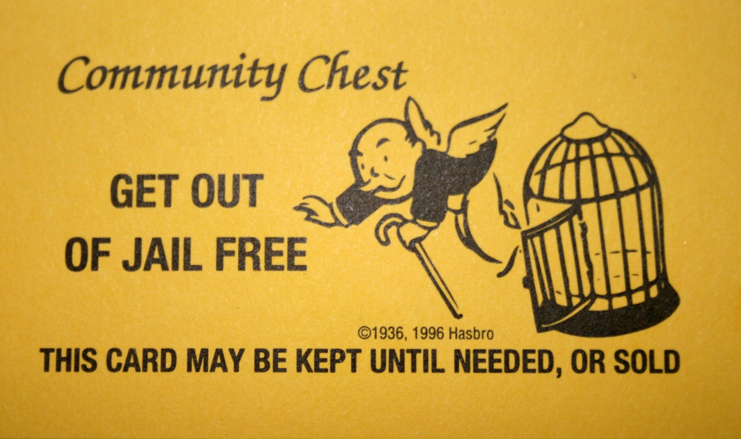 get out of jail free card printable  Monopoly cards, Monopoly  - FREE Printables - Get Out Of Jail Free Card Printable