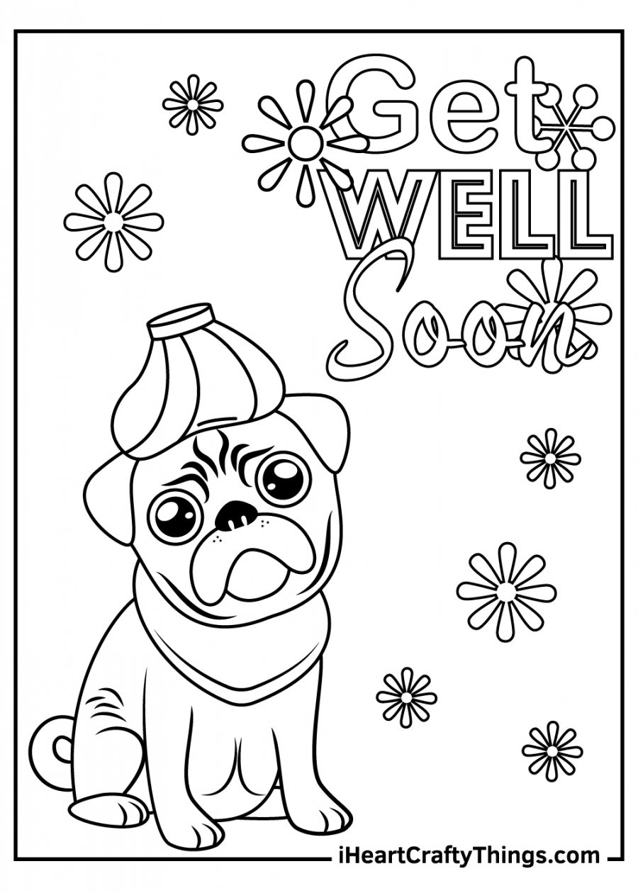 Get Well Soon Coloring Pages (Updated ) - FREE Printables - Free Printable Get Well Cards To Color