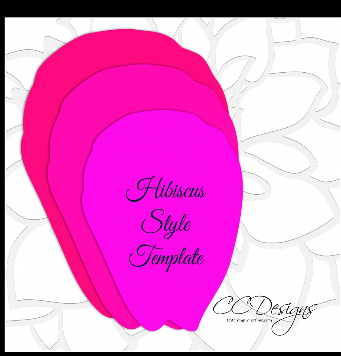 Giant Paper Flower Hibiscus Templates - FREE Printables - Free Printable Hibiscus Flower Template