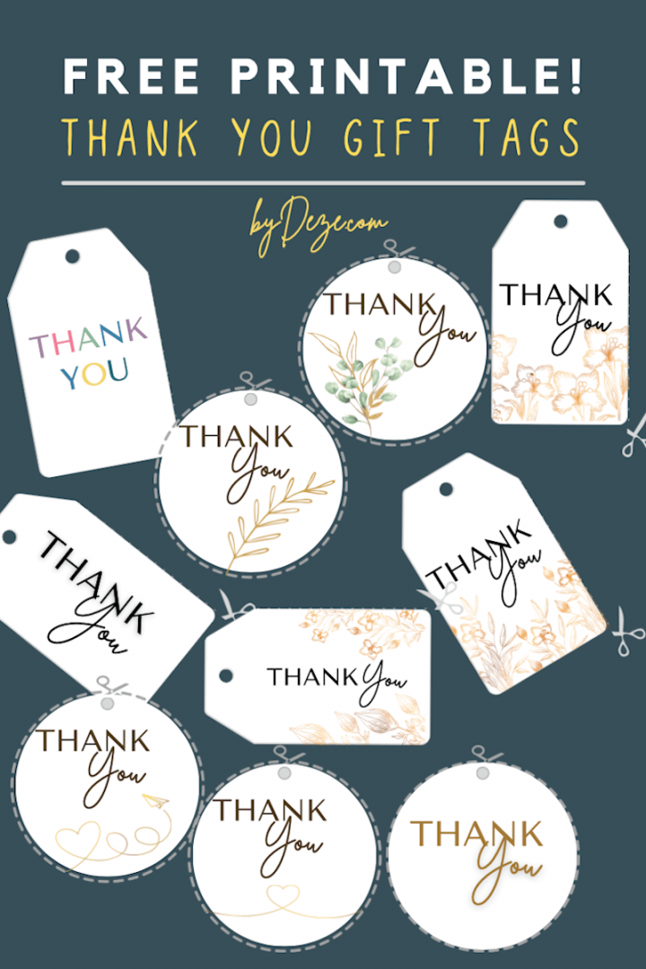 *gorgeous* Printable Thank You Gift Tags - For Free! - FREE Printables - Thank You Tags Free Printable