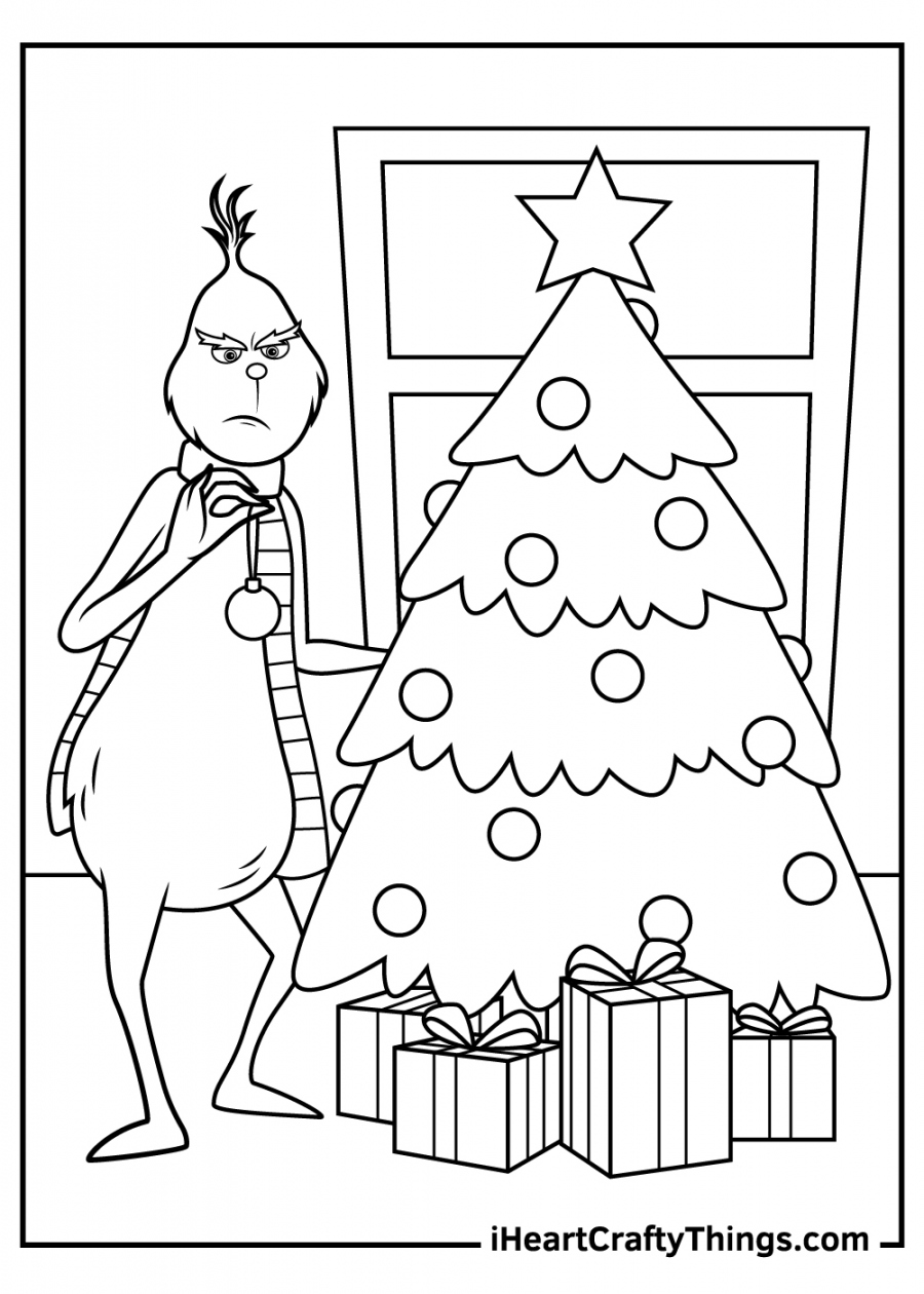 Grinch Coloring Pages (Updated ) - FREE Printables - Free Printable Grinch Coloring Page