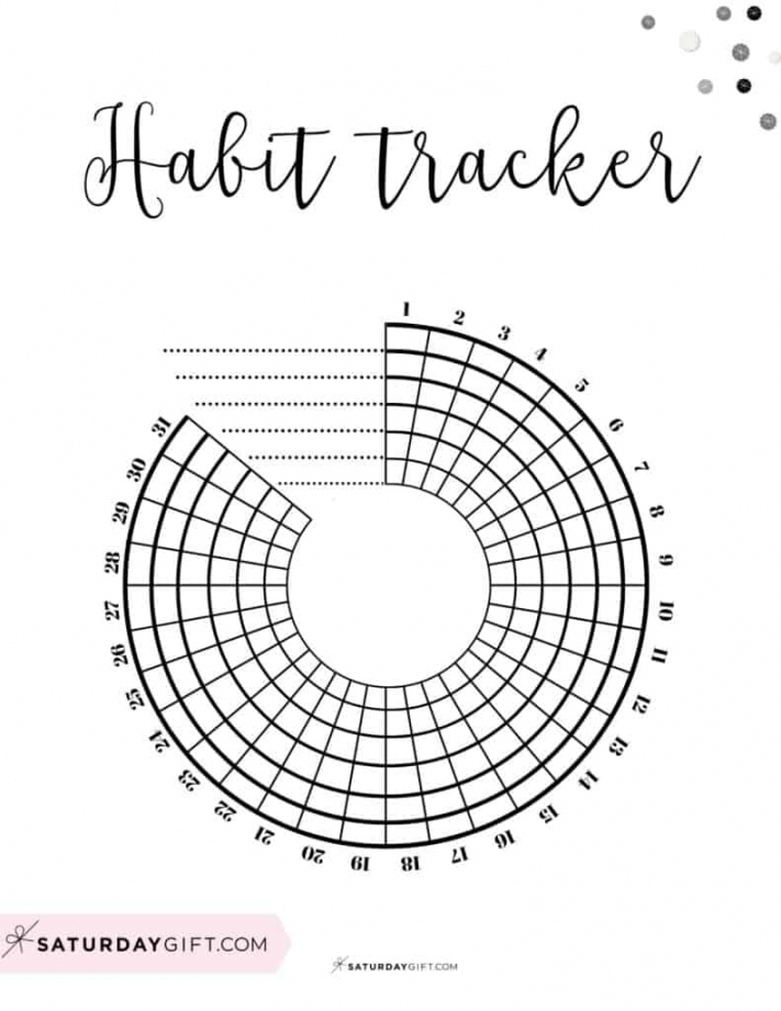 Habit Tracker Printable -  Cute & Free Printable Habit Trackers - FREE Printables - Habit Tracker Printable Free