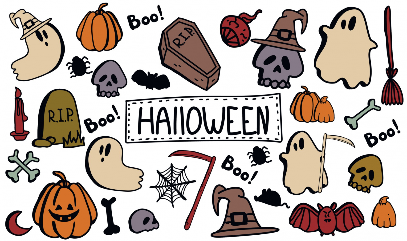 Halloween Clipart Vector Art, Icons, and Graphics for Free Download - FREE Printables - Free Printable Halloween Clipart