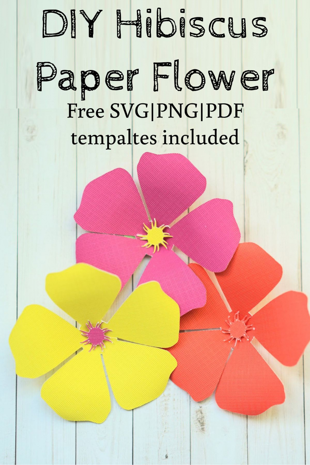 Hawaiian Hibiscus Paper Flowers Template  Paper flowers, Paper  - FREE Printables - Free Printable Hibiscus Flower Template