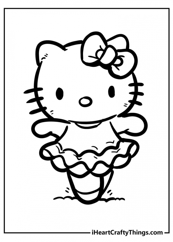 Hello Kitty Coloring Pages - Cute And % Free () - FREE Printables - Hello Kitty Printable Free