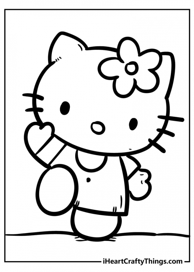 Hello Kitty Coloring Pages - Cute And % Free () - FREE Printables - Free Printable Hello Kitty Coloring Pages