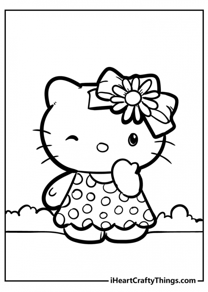 Hello Kitty Coloring Pages - Cute And % Free () - FREE Printables - Free Printable Hello Kitty Coloring Pages