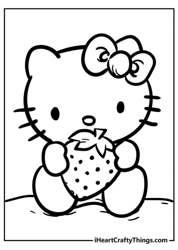 Hello Kitty Coloring Pages - Cute And % Free () - FREE Printables - Free Printable Coloring Pages Of Hello Kitty