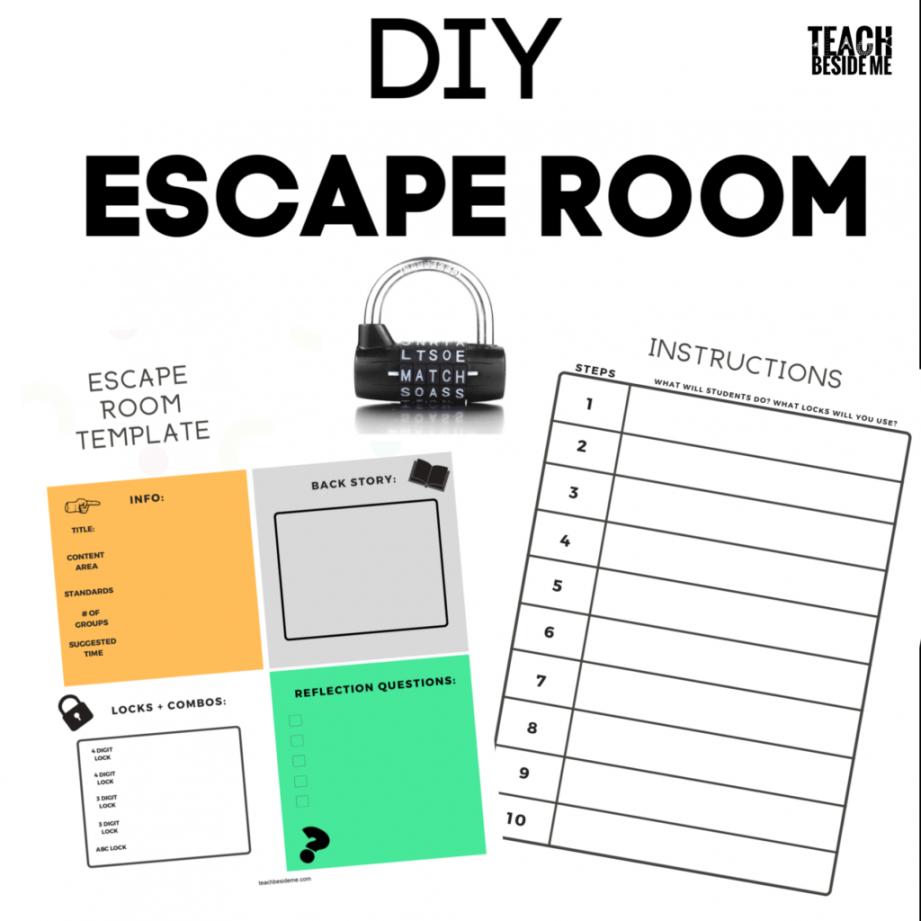 How to Create an Escape Room for Teaching - Teach Beside Me - FREE Printables - Free Printable Escape Room