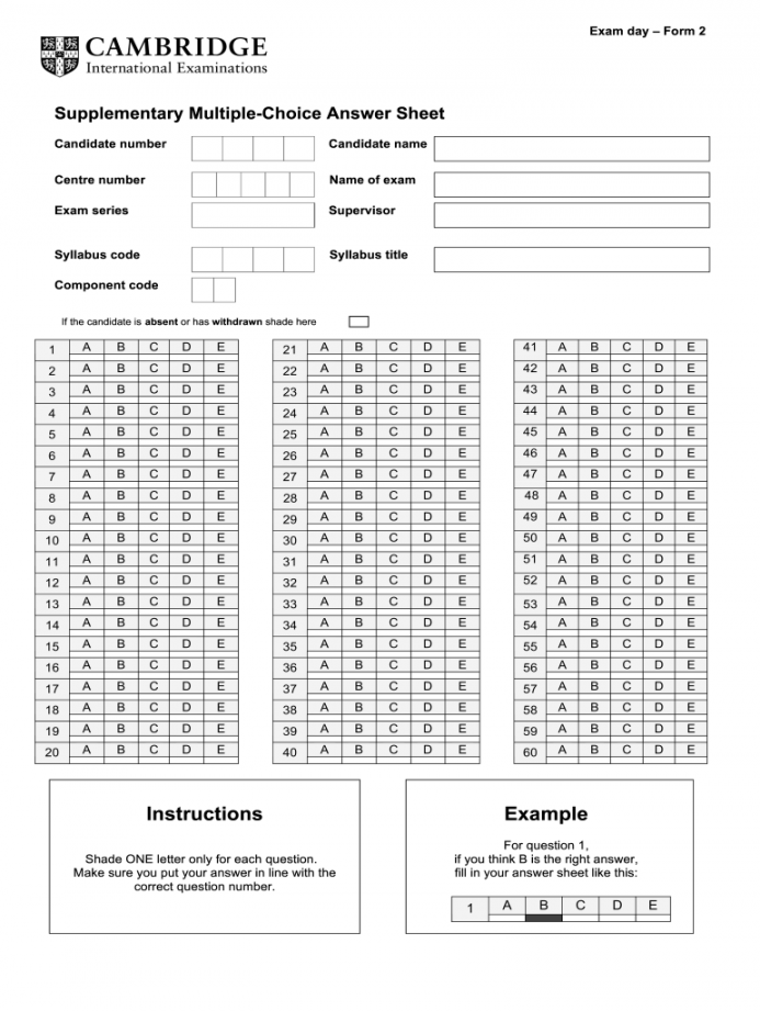 How to make a bubble answer sheet in word: Fill out & sign online  - FREE Printables - Free Printable Answer Sheet 1-100