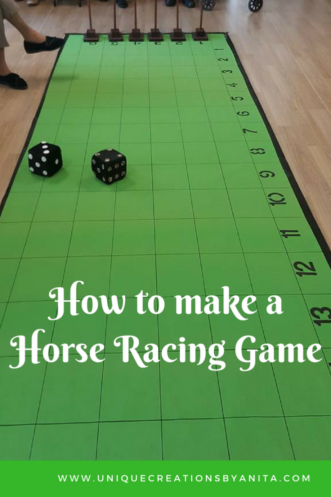 How to make a Horse Racing Game - Unique Creations By Anita - FREE Printables - Free Printable Horse Race Game Board Template