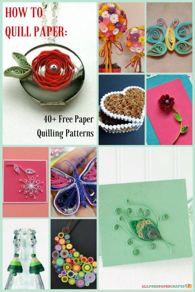 How to Quill Paper: + Free Paper Quilling Patterns  - FREE Printables - Printable Paper Quilling Patterns Free