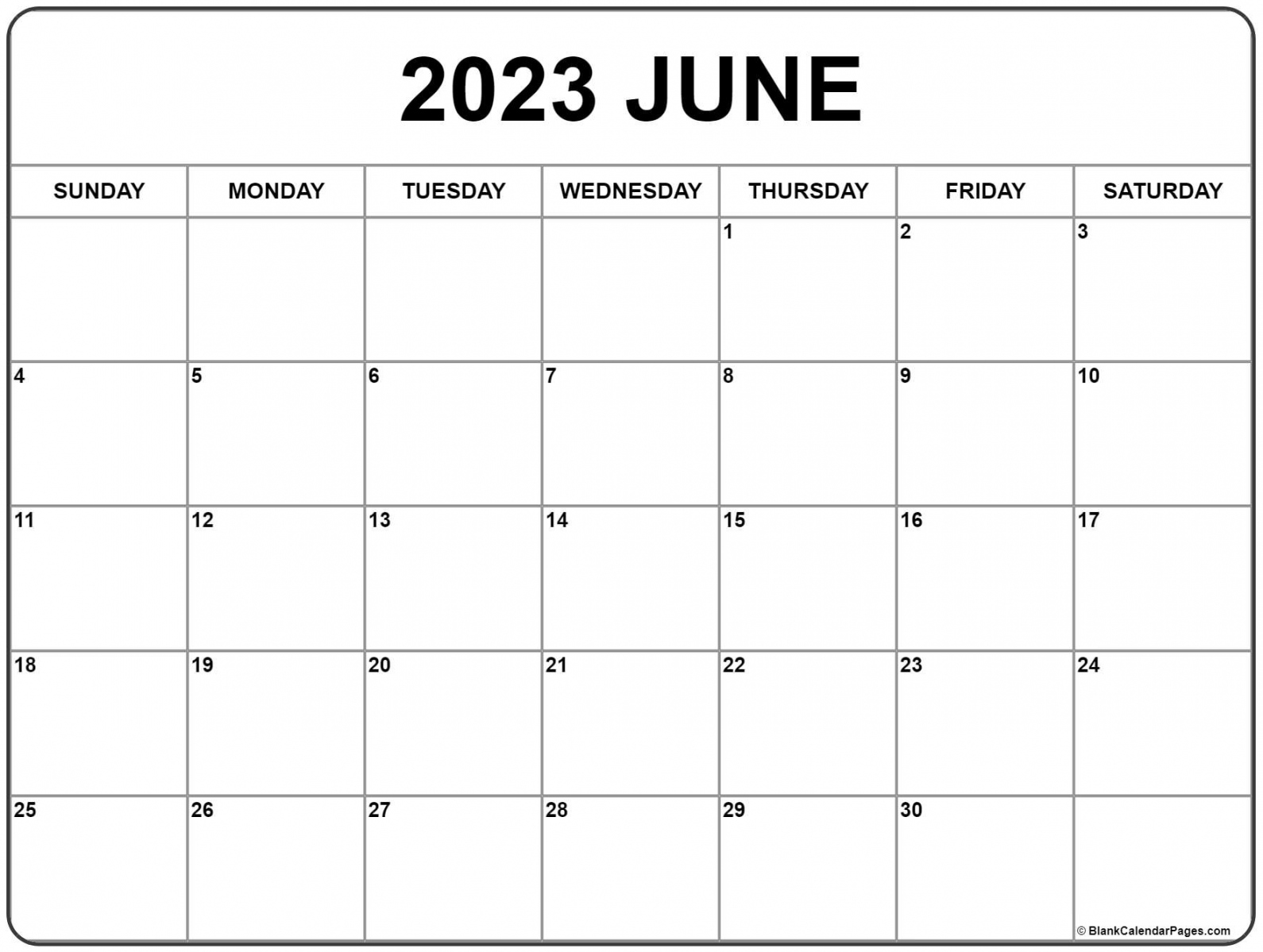 June  calendar  free printable calendar - FREE Printables - Free Printable June 2023 Calendar