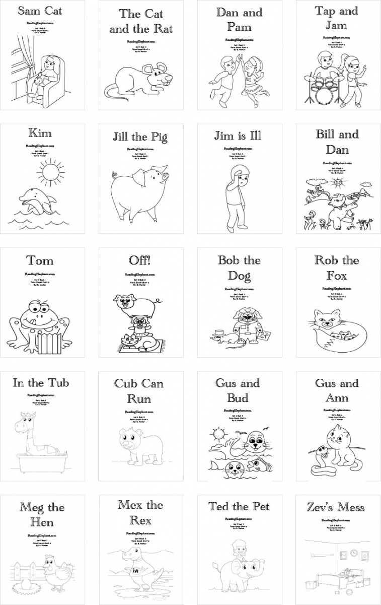 K- BUNDLE - Includes Every Series- 10+ Decodable Books, for ages - - FREE Printables - Free Printable Phonics Books