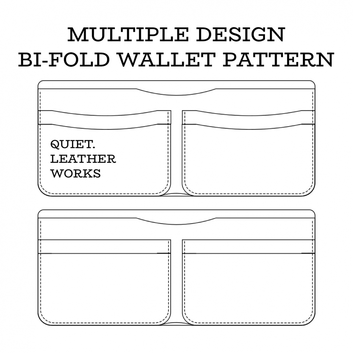 Leather Bi-fold Wallet Pattern - FREE Printables - Printable Leather Wallet Pattern Free