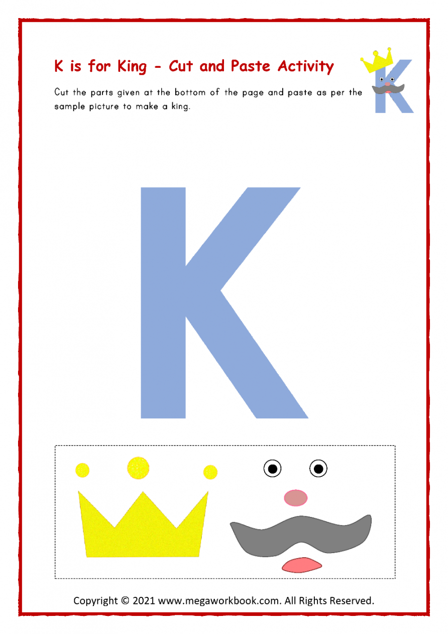 Letter K Worksheets - Letter K Activities For Preschoolers  - FREE Printables - Free Printable Letter K Crafts